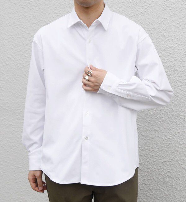SHIPS any「〈吸水速乾〉SORONA(R) ストレッチ ジャージー レギュラーカラー シャツ◇」|シャツ・ブラウス|