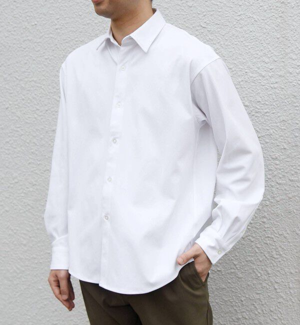 SHIPS any「〈吸水速乾〉SORONA(R) ストレッチ ジャージー レギュラーカラー シャツ◇」|シャツ・ブラウス|