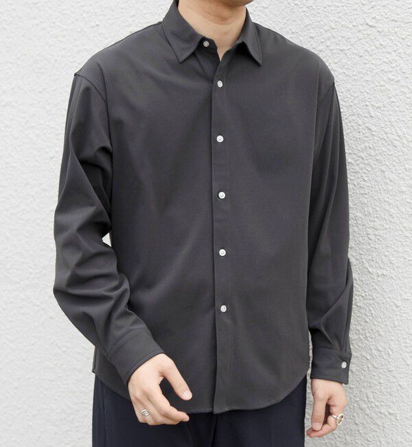 SHIPS any「〈吸水速乾〉SORONA(R) ストレッチ ジャージー レギュラーカラー シャツ◇」|シャツ・ブラウス|
