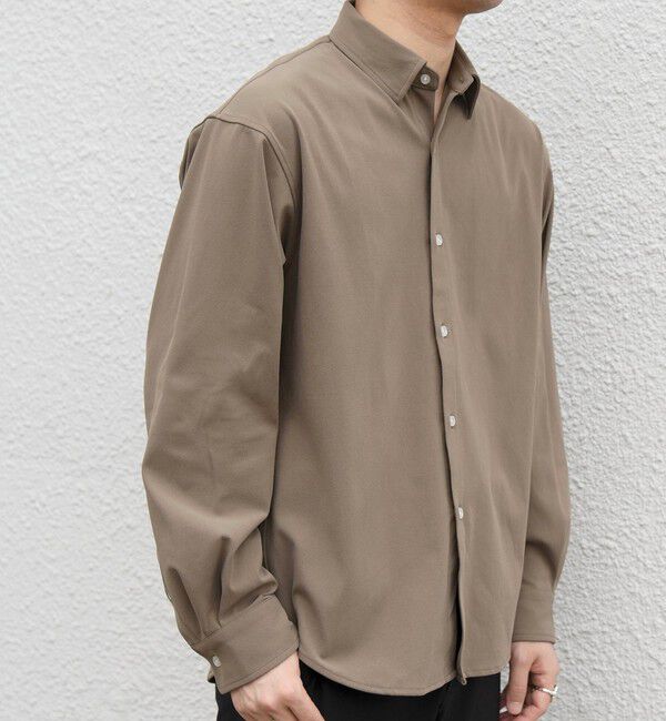 SHIPS any「〈吸水速乾〉SORONA(R) ストレッチ ジャージー レギュラーカラー シャツ◇」|シャツ・ブラウス|