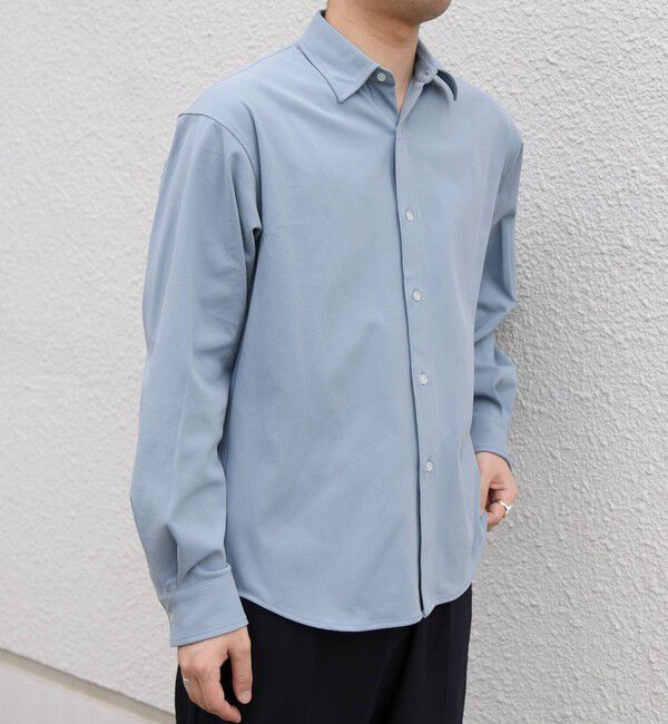 SHIPS any「〈吸水速乾〉SORONA(R) ストレッチ ジャージー レギュラーカラー シャツ◇」|シャツ・ブラウス|