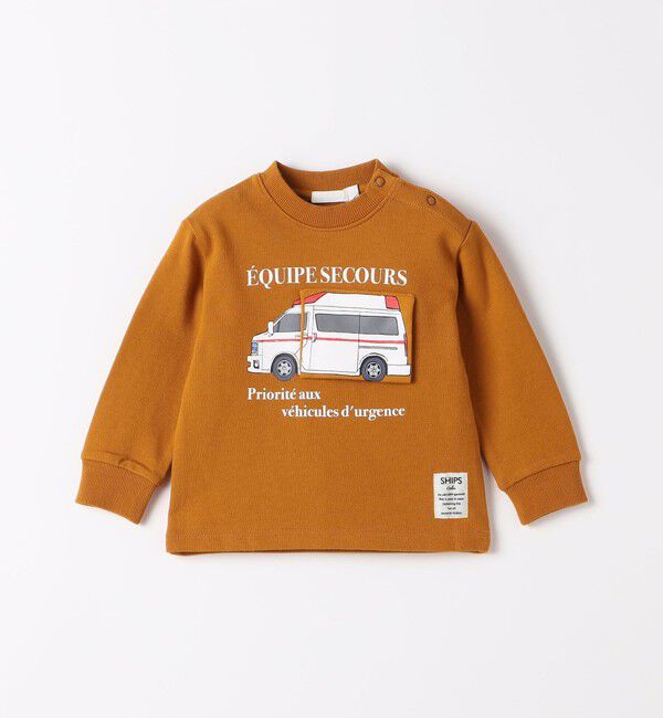 SHIPS Colors 「〈洗濯機可能〉エマージェンシービークル（救急車 / 消防車）スウェット◇」|スウェット・ジャージ|オレンジ