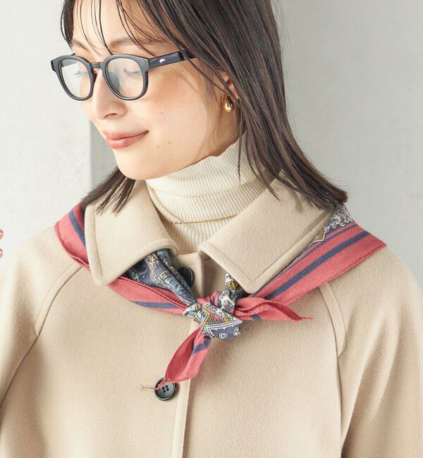 SHIPS for women「《予約》BINDU: シルク ウール ストール 64*64」|ストール|ブルー