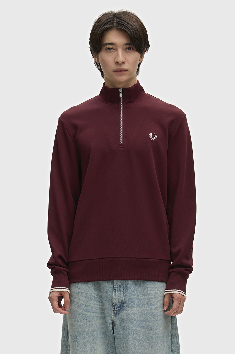 FRED PERRY 「FRED PERRY／Half Zip Sweatshirt／フレッドペリーハーフジップスウェットシャツ」|スウェット・ジャージ|