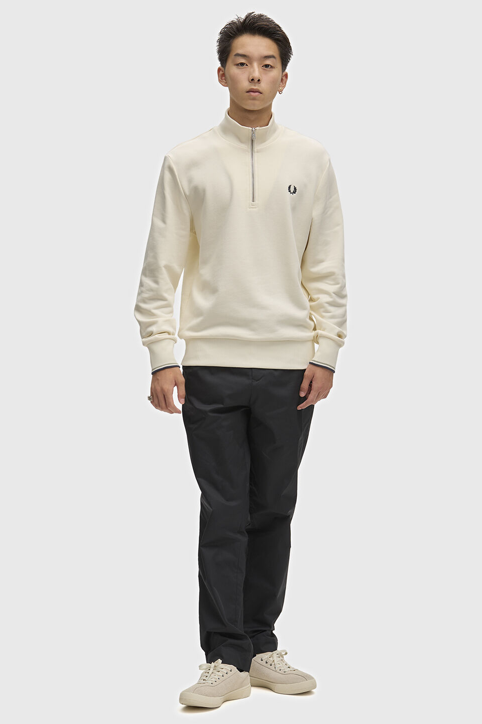 FRED PERRY 「FRED PERRY／Half Zip Sweatshirt／フレッドペリーハーフジップスウェットシャツ」|スウェット・ジャージ|
