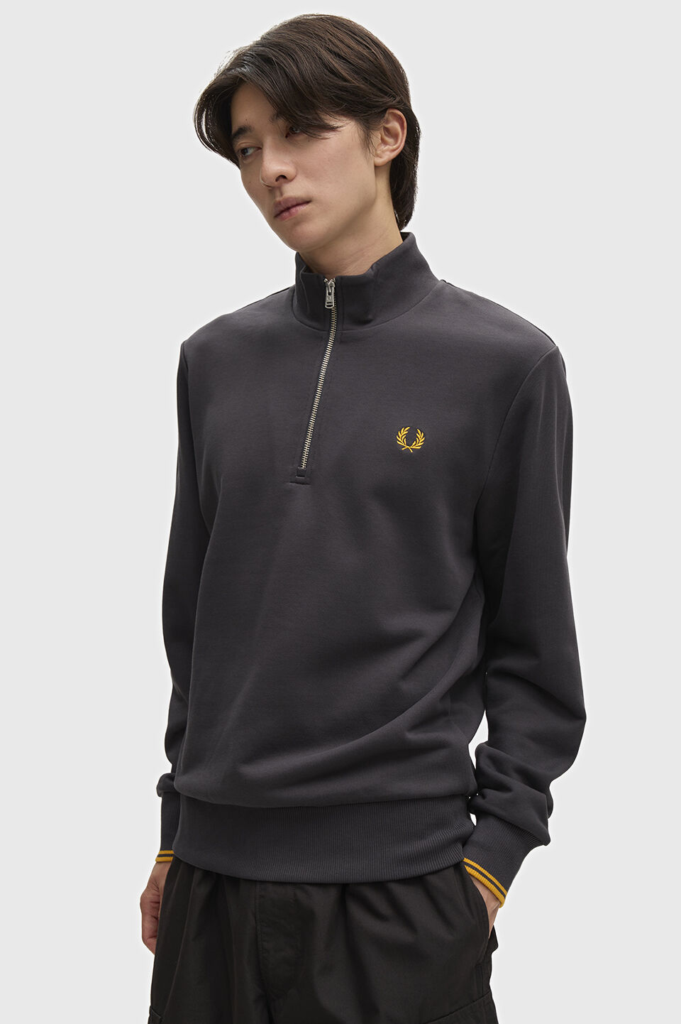 FRED PERRY 「FRED PERRY／Half Zip Sweatshirt／フレッドペリーハーフジップスウェットシャツ」|スウェット・ジャージ|
