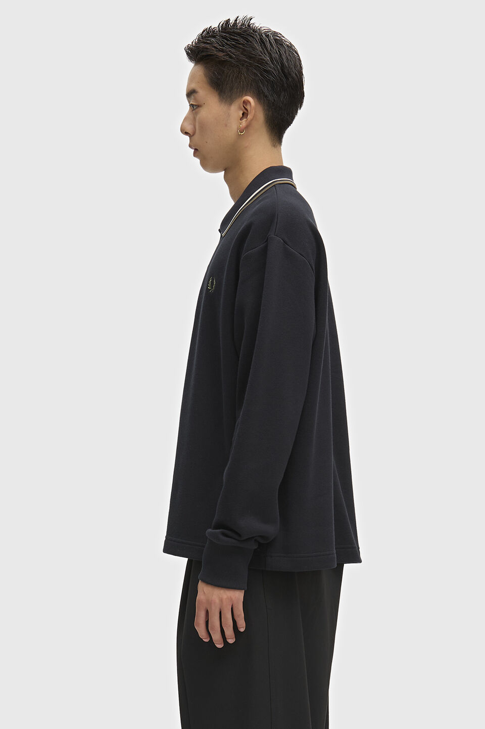 FRED PERRY 「FRED PERRY／Tipped Collared Sweatshirt／ティップカラースウェットポロシャツ」|ポロシャツ|