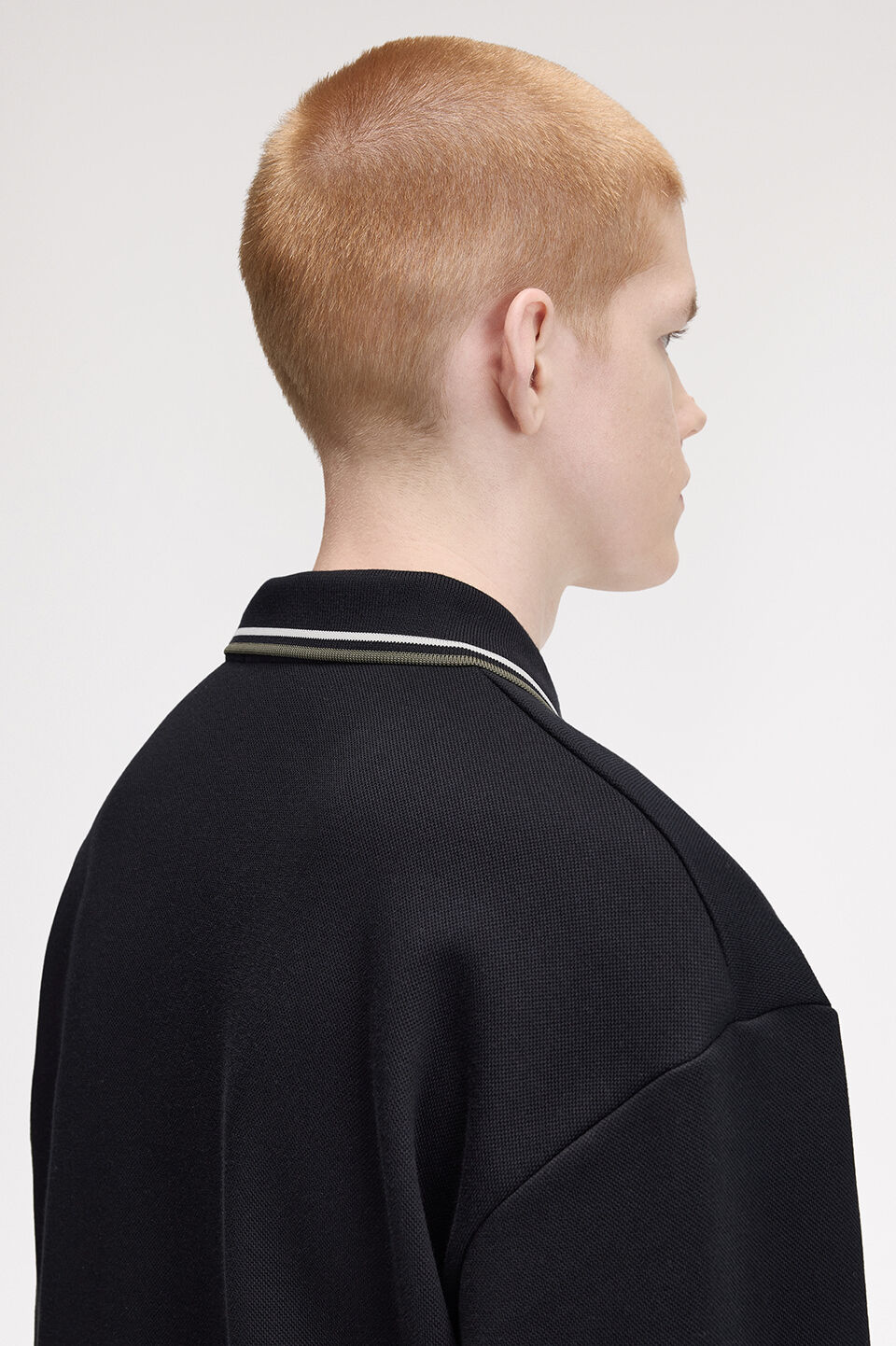 FRED PERRY 「FRED PERRY／Tipped Collared Sweatshirt／ティップカラースウェットポロシャツ」|ポロシャツ|