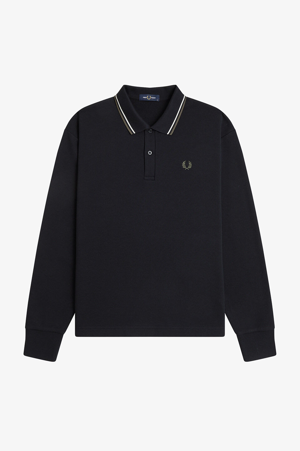 FRED PERRY 「FRED PERRY／Tipped Collared Sweatshirt／ティップカラースウェットポロシャツ」|ポロシャツ|