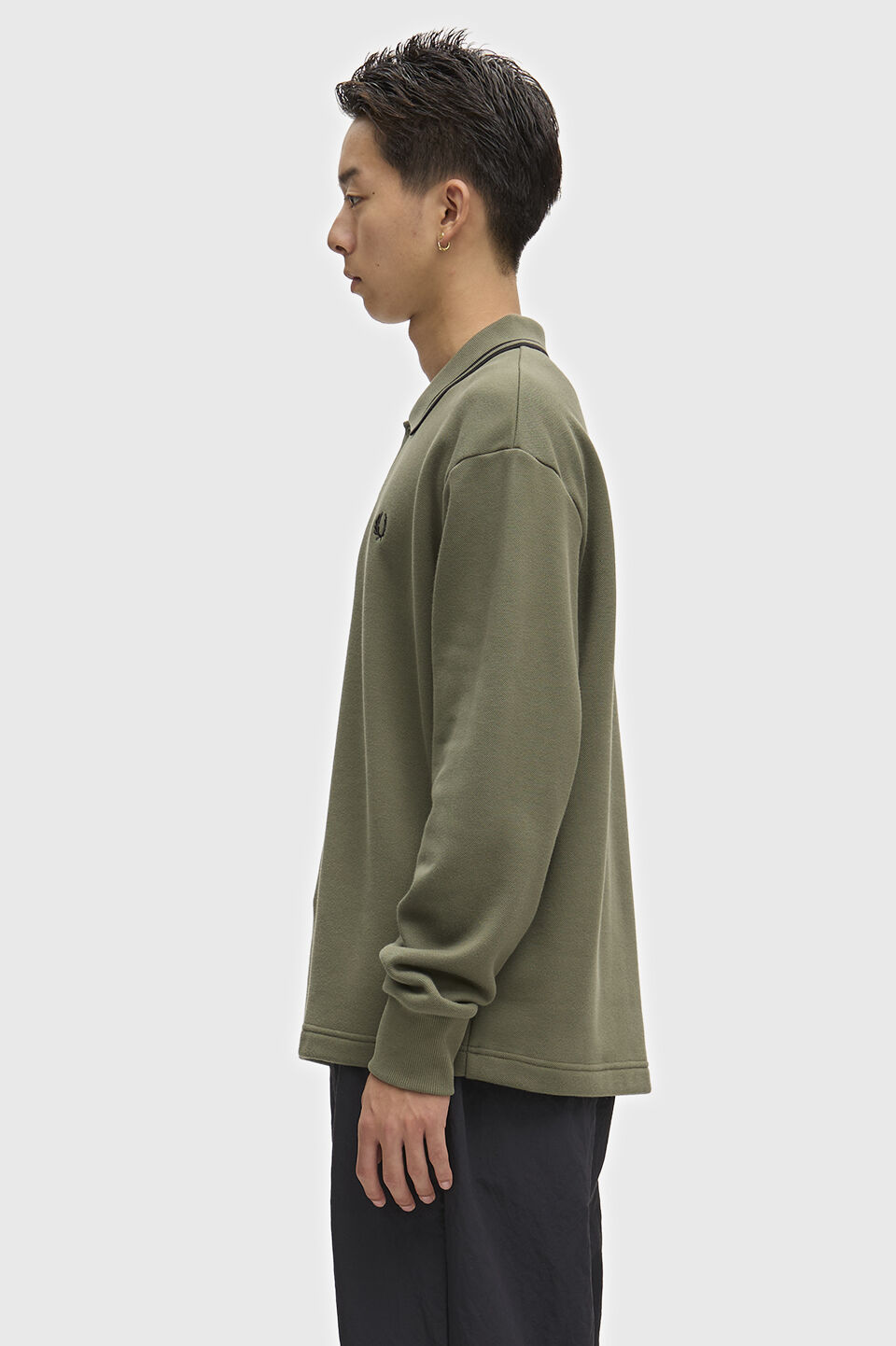 FRED PERRY 「FRED PERRY／Tipped Collared Sweatshirt／ティップカラースウェットポロシャツ」|ポロシャツ|