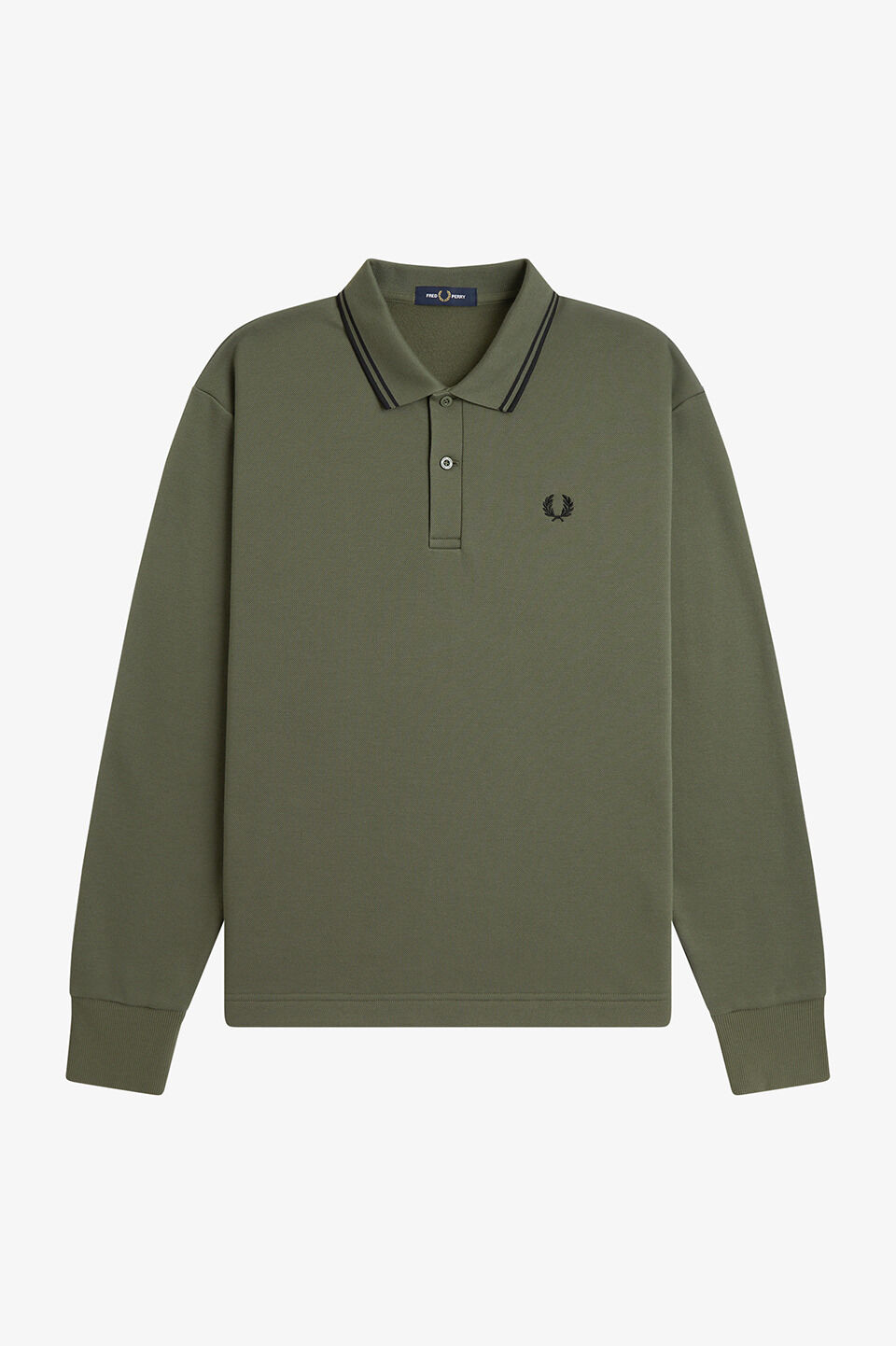 FRED PERRY 「FRED PERRY／Tipped Collared Sweatshirt／ティップカラースウェットポロシャツ」|ポロシャツ|