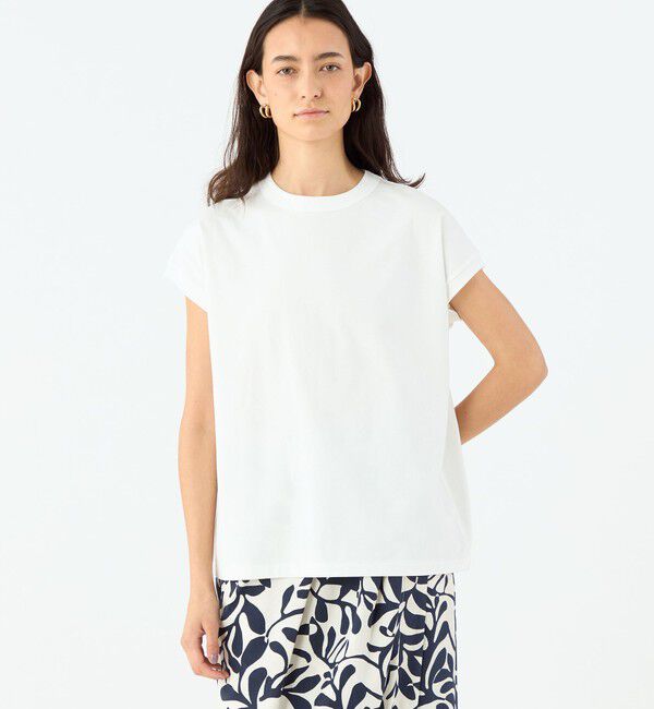 MACPHEE「ジャージーステッチ キャップスリーブプルオーバー」|Tシャツ・カットソー|