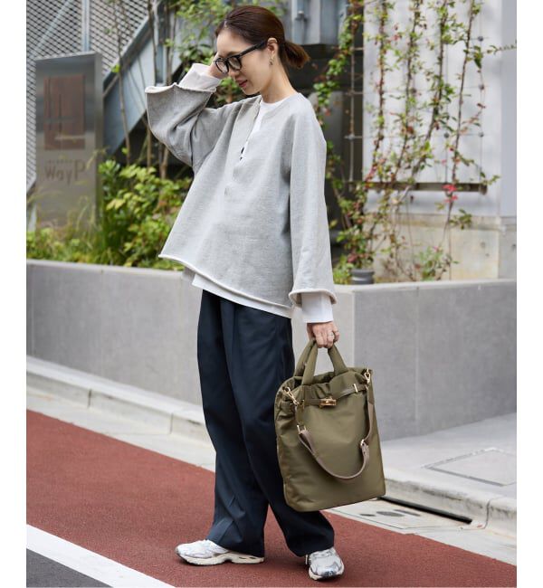SLOBE IENA「《追加》裏毛スキッパープルオーバー」|スウェット・ジャージ|