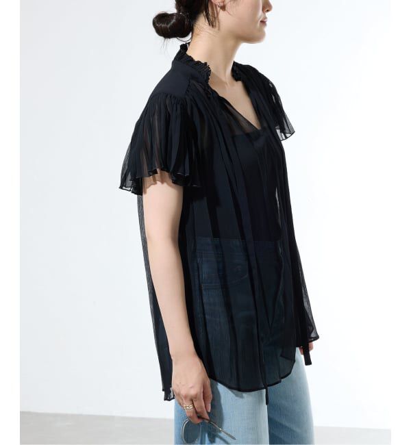 IENA「《WEB/一部店舗限定》BOUQUET de L&rsquo;UNE/リュンヌ ブラウス」|シャツ・ブラウス|