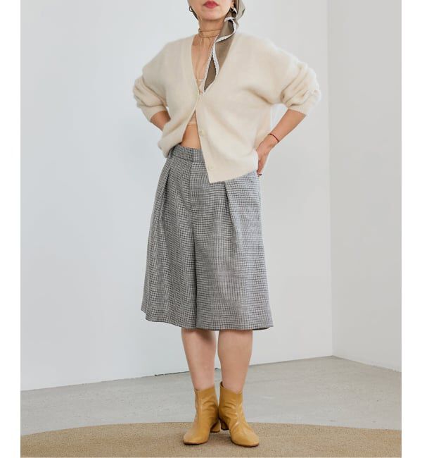 IENA LA BOUCLE「IENA LA BOUCLE ハウンドトゥースショートパンツ」|その他|