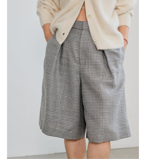 IENA LA BOUCLE「IENA LA BOUCLE ハウンドトゥースショートパンツ」|その他|