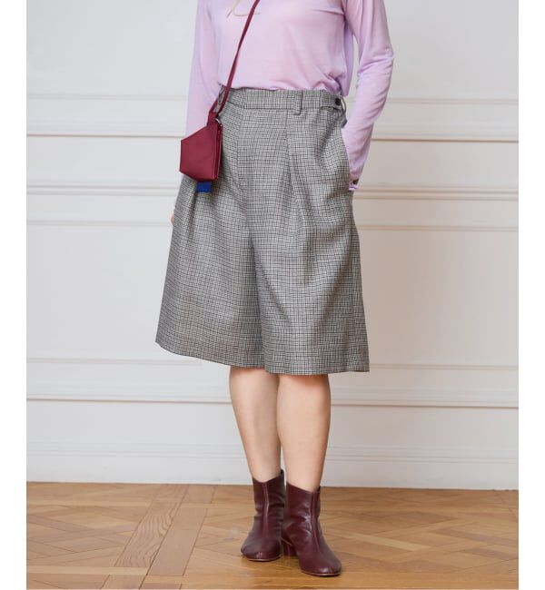 IENA LA BOUCLE「IENA LA BOUCLE ハウンドトゥースショートパンツ」|その他|