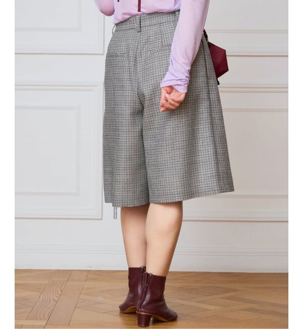 IENA LA BOUCLE「IENA LA BOUCLE ハウンドトゥースショートパンツ」|その他|