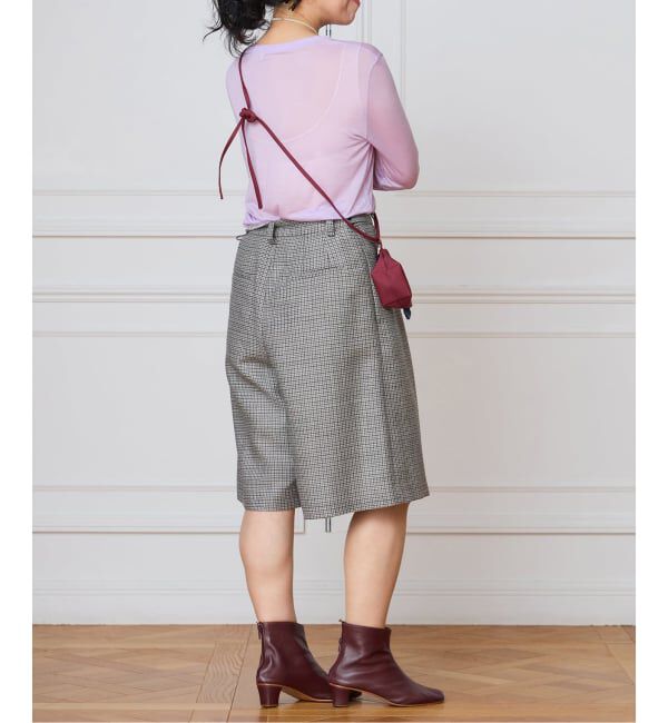 IENA LA BOUCLE「IENA LA BOUCLE ハウンドトゥースショートパンツ」|その他|