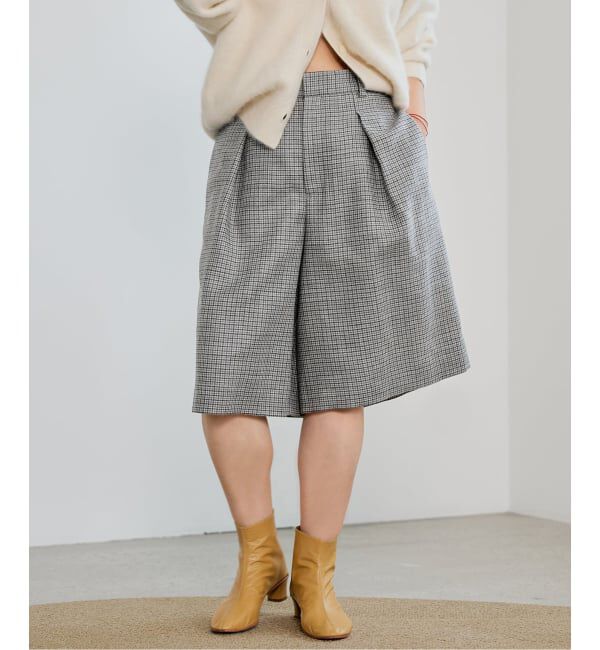 IENA LA BOUCLE「IENA LA BOUCLE ハウンドトゥースショートパンツ」|その他|