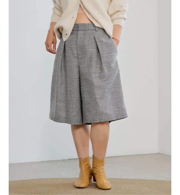 IENA LA BOUCLE「IENA LA BOUCLE ハウンドトゥースショートパンツ」|その他|