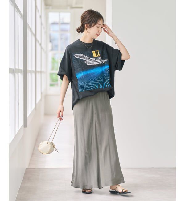 Spick and Span「キュプラフィブリルタフタフレアスカート」|スカート|