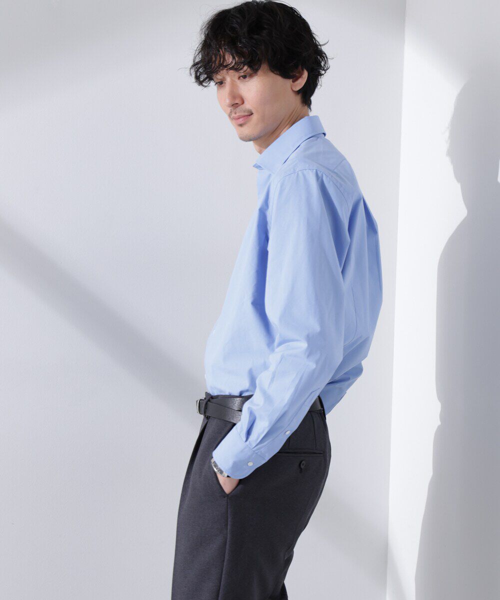 NANO universe「｢N shirt｣Anti Soaked(R) 汗染み防止セミワイドカラーシャツ長袖」|シャツ・ブラウス|