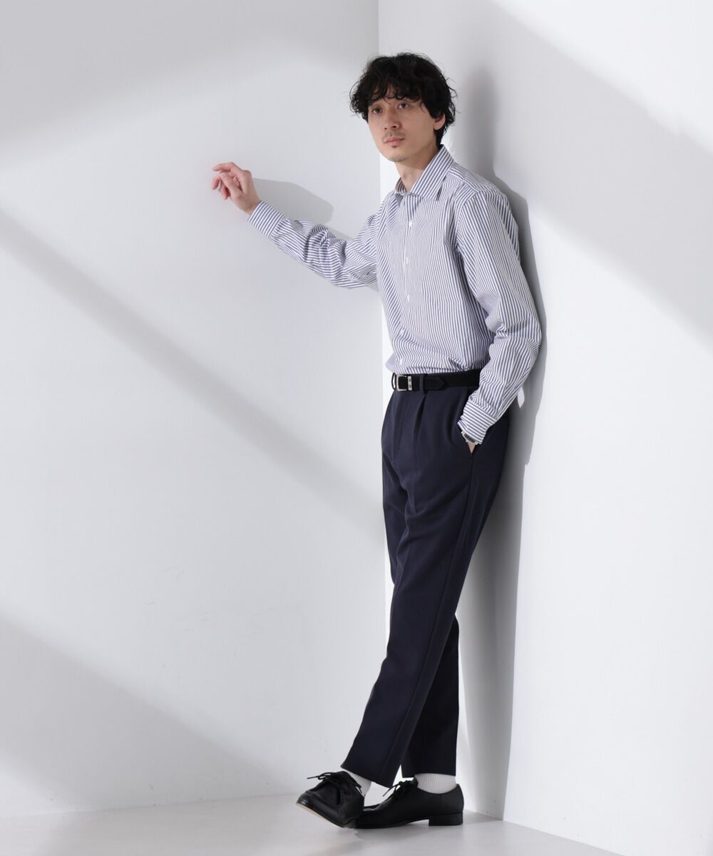 NANO universe「｢N shirt｣Anti Soaked(R) 汗染み防止セミワイドカラーシャツ長袖」|シャツ・ブラウス|