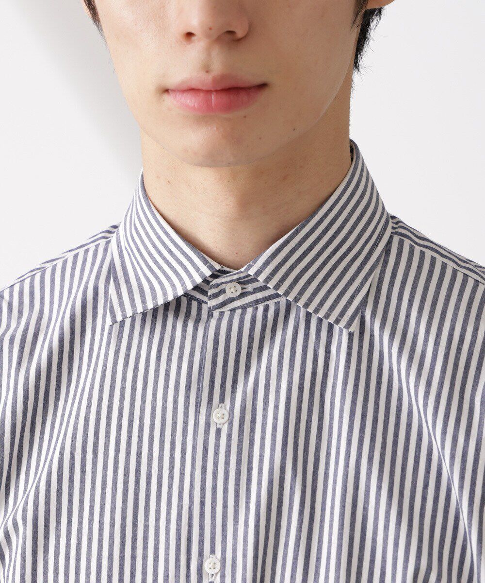 NANO universe「｢N shirt｣Anti Soaked(R) 汗染み防止セミワイドカラーシャツ長袖」|シャツ・ブラウス|