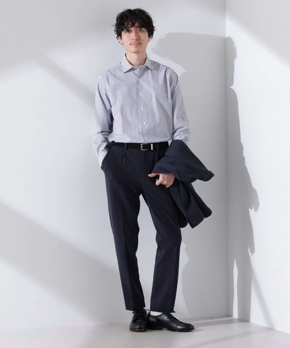 NANO universe「｢N shirt｣Anti Soaked(R) 汗染み防止セミワイドカラーシャツ長袖」|シャツ・ブラウス|