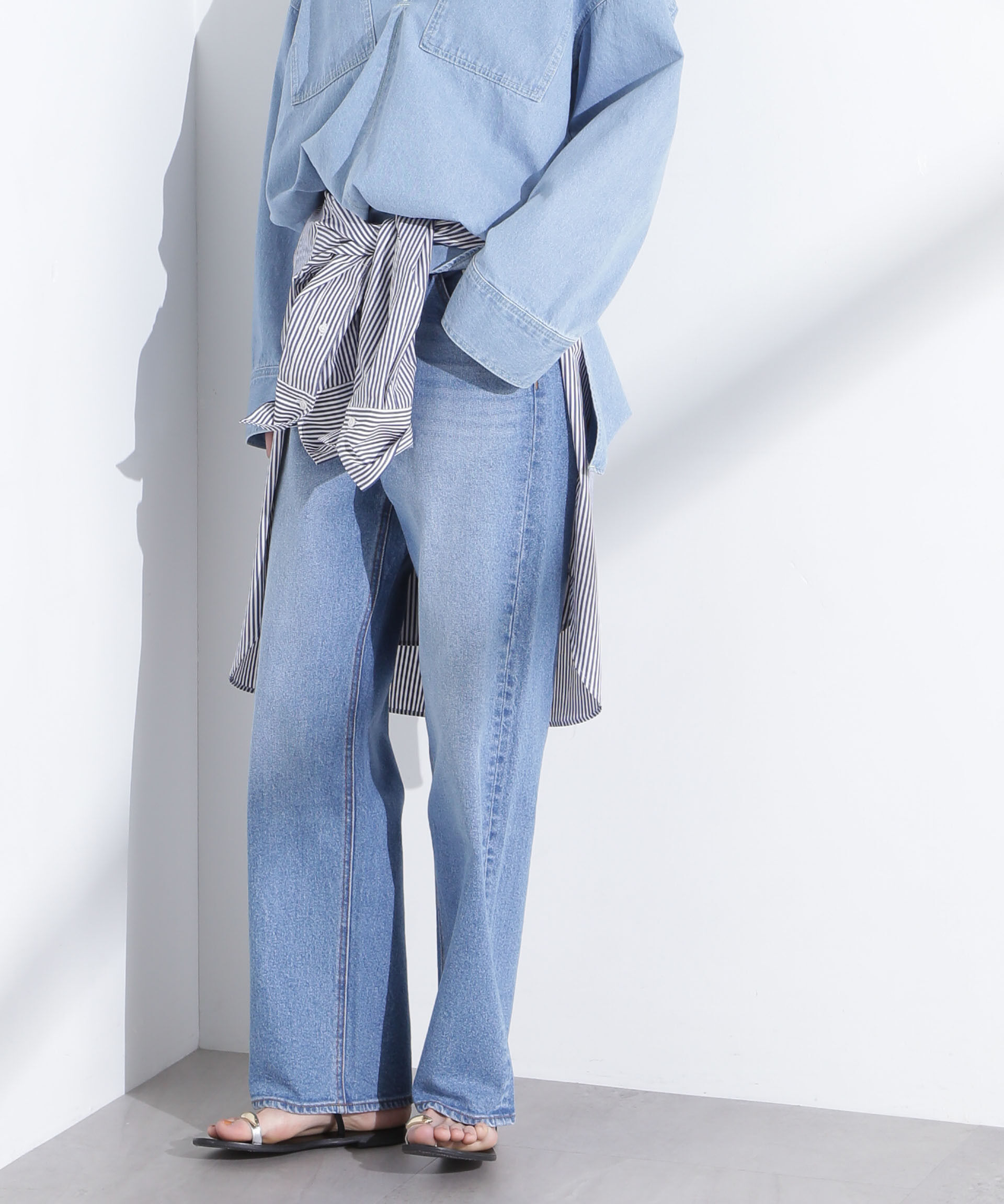 NANO universe「「MC」&rdquo;TIMELESS WARDROBE&rdquo;ストレートフィットデニム」|チノ|