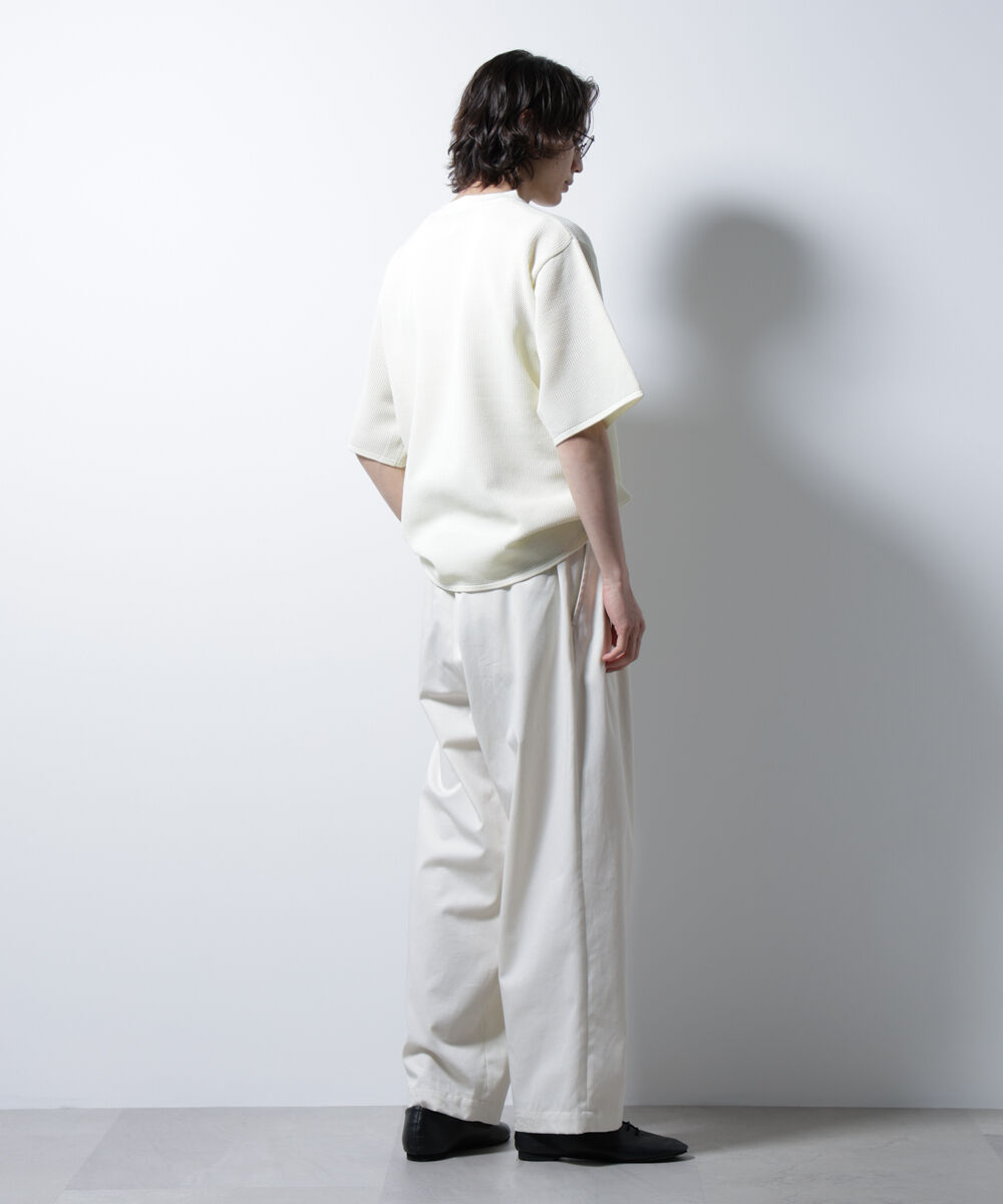 NANO universe「スポンディッシュ メッシュ クルーネックニットTEE」|ニット・セーター|