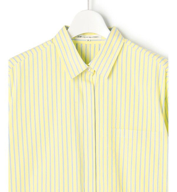 23区「【Oggi掲載・見上愛さん着用】CANCLINI シャーティング ルーズフィットシャツ」|シャツ・ブラウス|