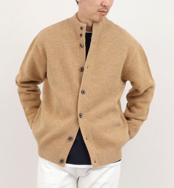 NOLLEY'S goodman「カノコスタンドカーディガン 26AW」|カーディガン|オレンジ