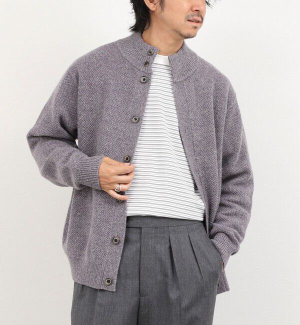 NOLLEY'S goodman「カノコスタンドカーディガン 26AW」|カーディガン|パープル
