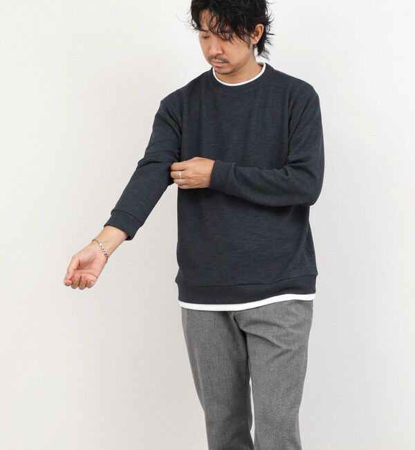 NOLLEY'S goodman「メランジＷフェイスダブルカラー LS Tee 26AW」|Tシャツ・カットソー|