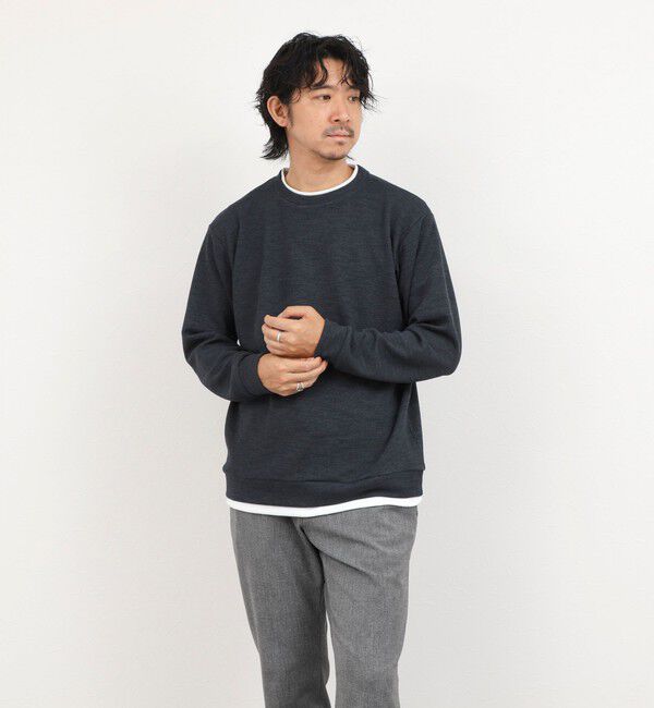 NOLLEY'S goodman「メランジＷフェイスダブルカラー LS Tee 26AW」|Tシャツ・カットソー|