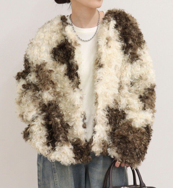 fredy emue「MIX Curlyフェイクファーコート」|その他|