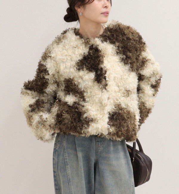 fredy emue「MIX Curlyフェイクファーコート」|その他|