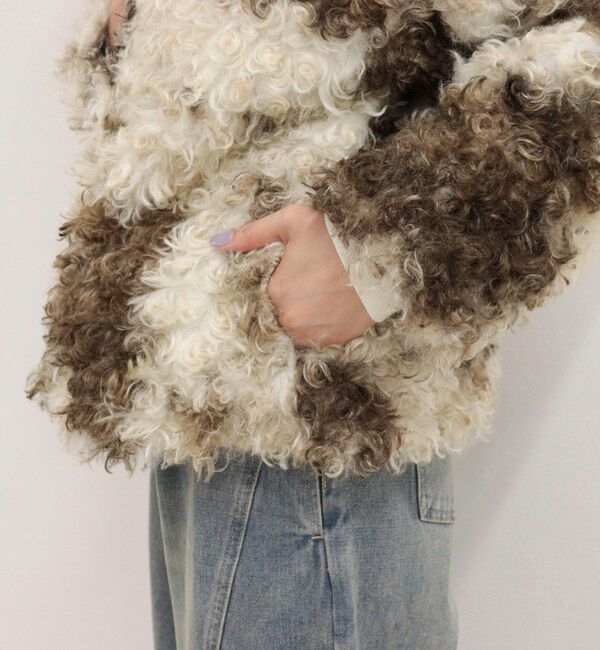 fredy emue「MIX Curlyフェイクファーコート」|その他|