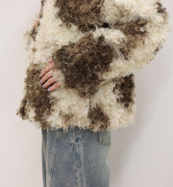 fredy emue「MIX Curlyフェイクファーコート」|その他|