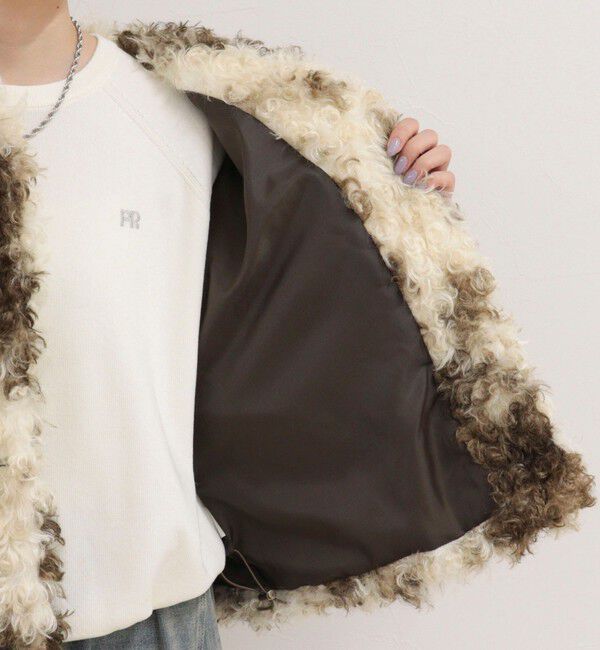 fredy emue「MIX Curlyフェイクファーコート」|その他|