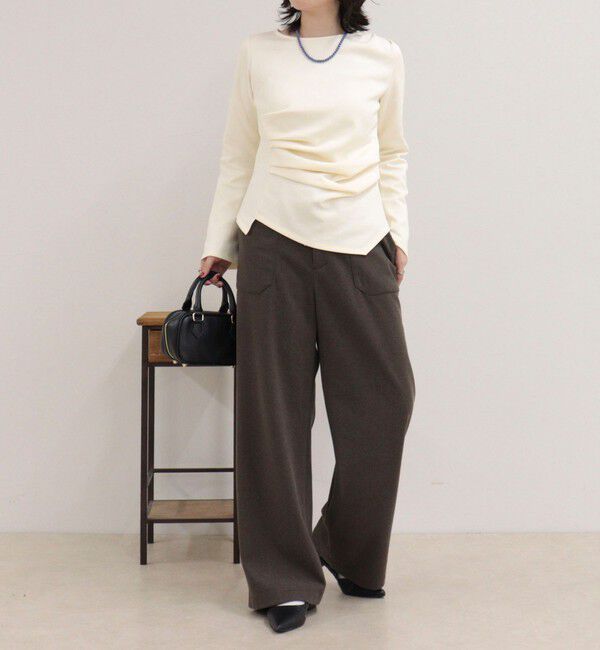 fredy emue「アシメデザインポンチブラウス」|Tシャツ・カットソー|