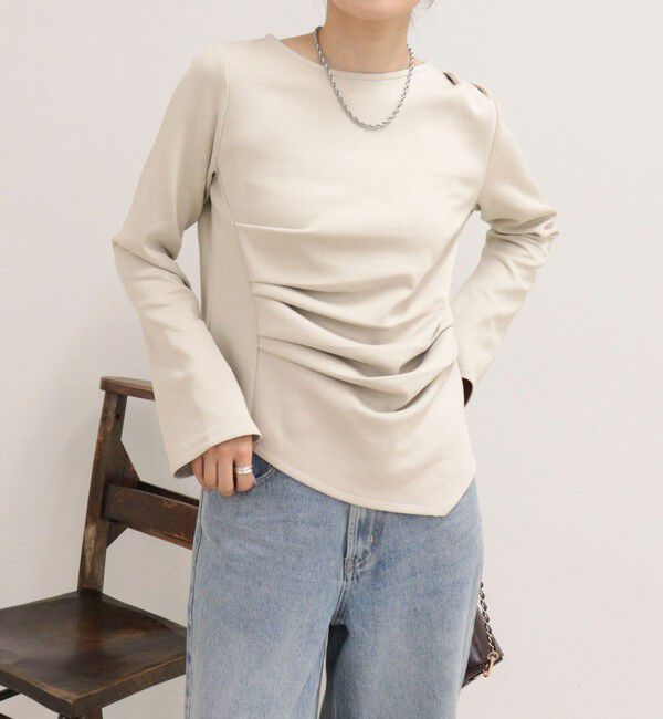 fredy emue「アシメデザインポンチブラウス」|Tシャツ・カットソー|