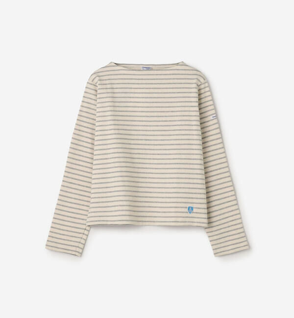 ORCIVAL「ORCIVAL | コットンロード ボートネック クロップドバスクTシャツ WOMEN」|Tシャツ・カットソー|
