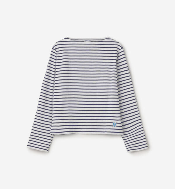 ORCIVAL「ORCIVAL | コットンロード ボートネック クロップドバスクTシャツ WOMEN」|Tシャツ・カットソー|