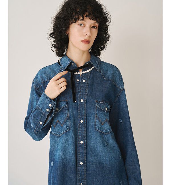  「【Wrangler】刺繍デニムシャツ」|シャツ・ブラウス|