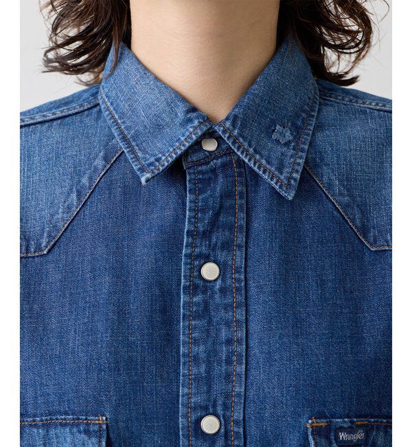  「【Wrangler】刺繍デニムシャツ」|シャツ・ブラウス|