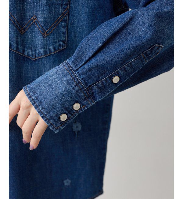  「【Wrangler】刺繍デニムシャツ」|シャツ・ブラウス|