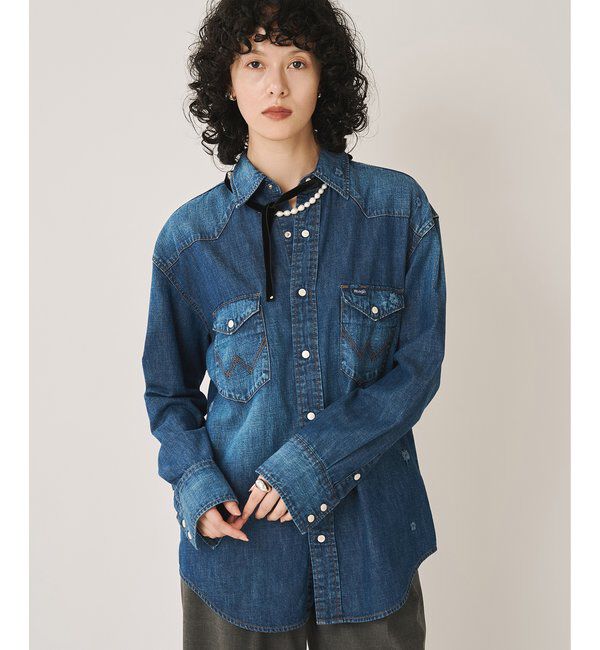  「【Wrangler】刺繍デニムシャツ」|シャツ・ブラウス|